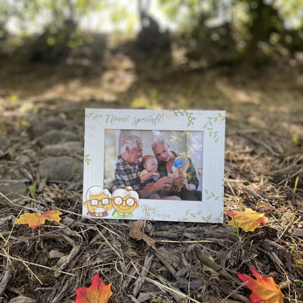 Cornice In Legno Per Foto 'Per I Nonni' - Regalo Per Nonni Da Nipoti - Formato 10x15 Cm - 3