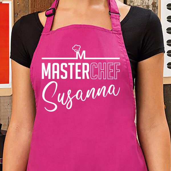 grembiule personalizzato masterchef, fucsia