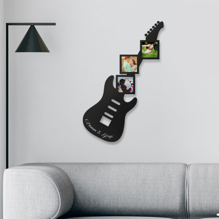 Collana Plectrum Personalizzata Con Foto E Testo – Regalo Musica Doppio Lato