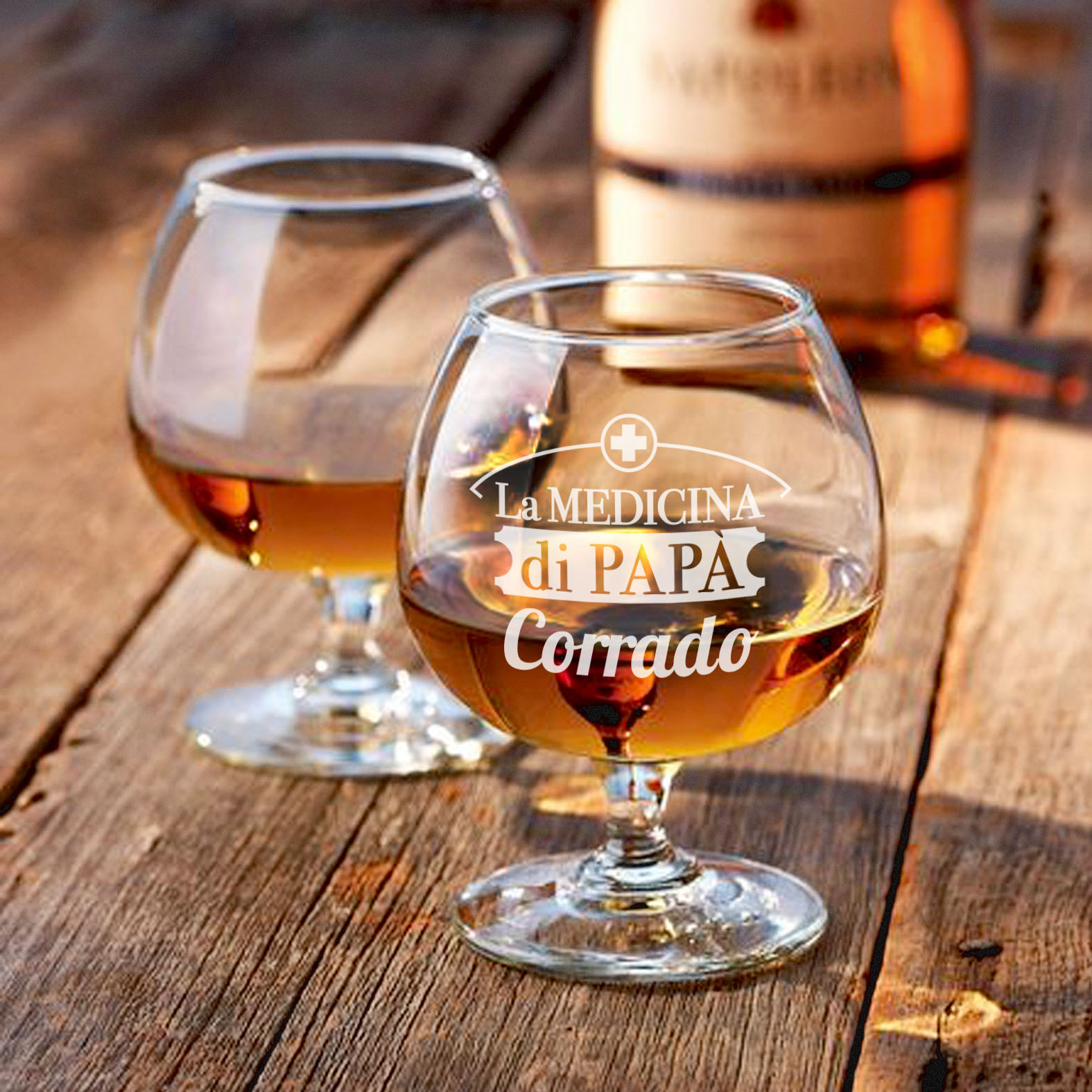 B Paper - Bicchiere Personalizzato da Cognac Riserva - La Medicina