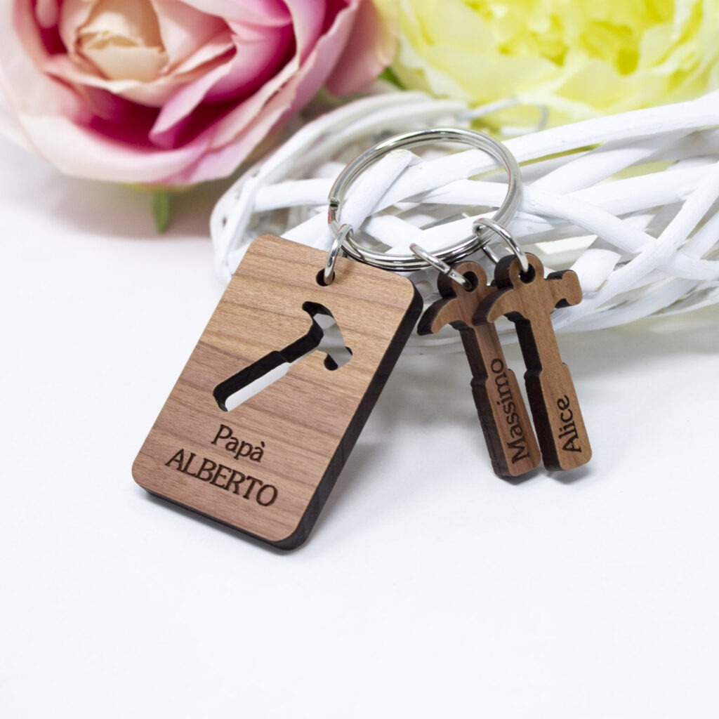 Regalo Uomo Portachiavi Per Papà E Nonno In Acciaio Inox - Regalo Per Festa Del Papà, Natale E Compleanno Portachiavi Personalizzato Festa Del Papà