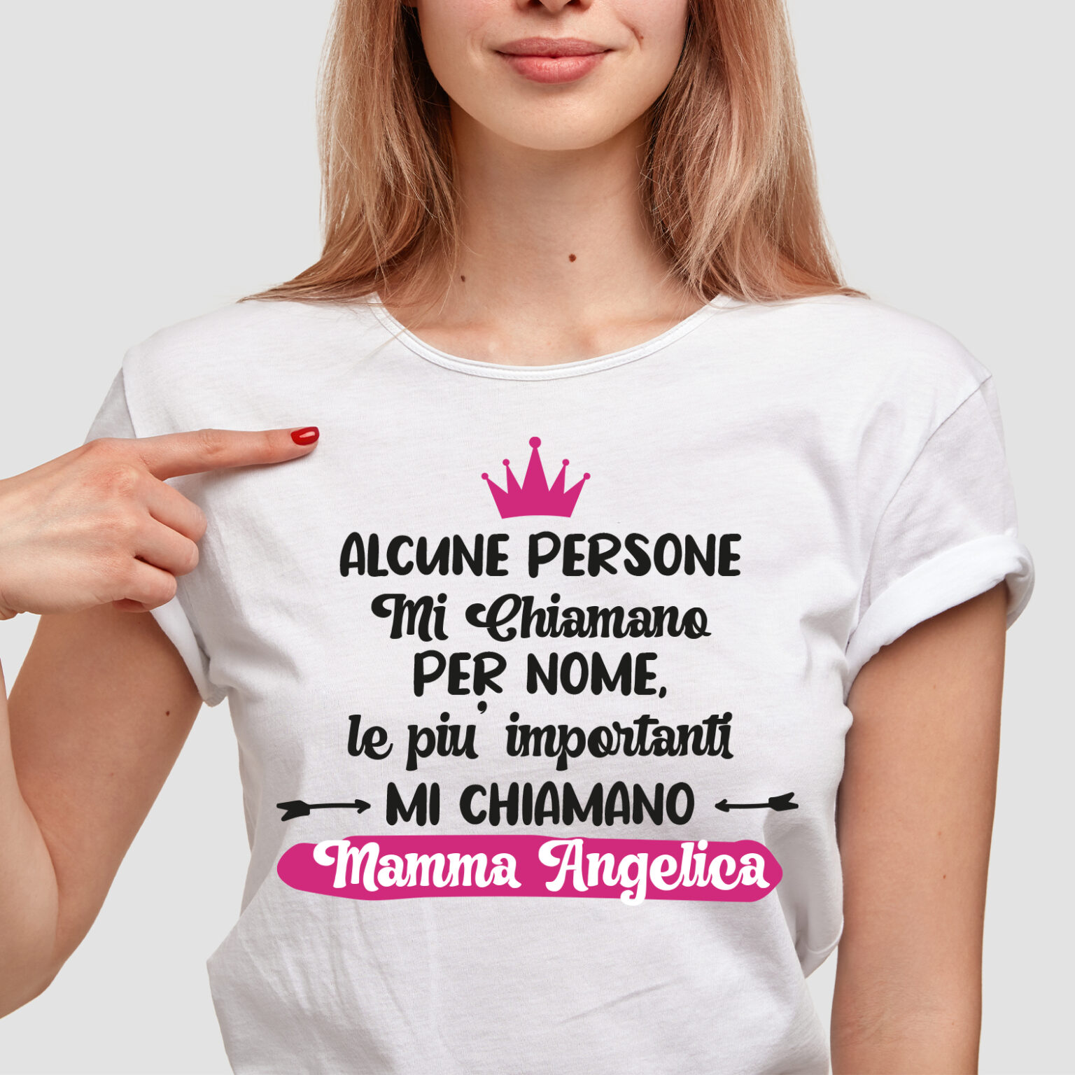 Maglietta Premaman Personalizzabile Con Nome - Idea Regalo Divertente Per Gravidanza - Foto 4