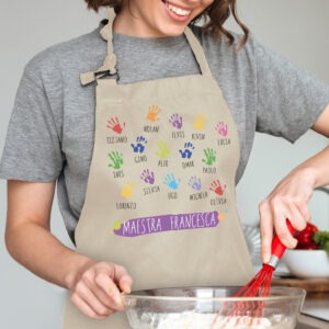 Coppia di Grembiuli Personalizzati Chef e Sous Chef - Idea Regalo per  la Nonna