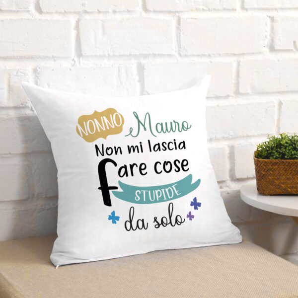 regalo per il nonno, cuscino personalizzato