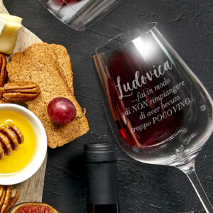 bicchiere personalizzato, calice di vino personalizzato