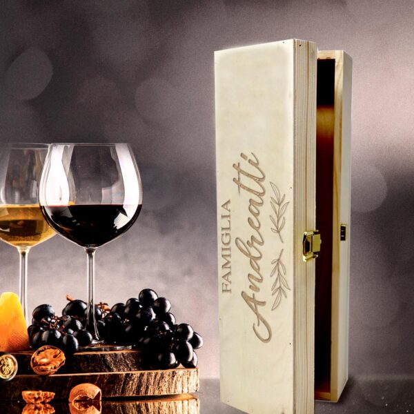 cassetta porta vino personalizzata
