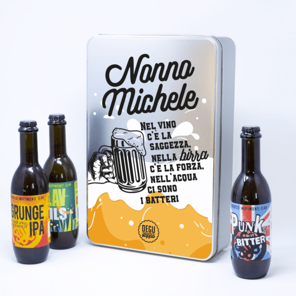 regalo per il nonno, box birre personalizzato