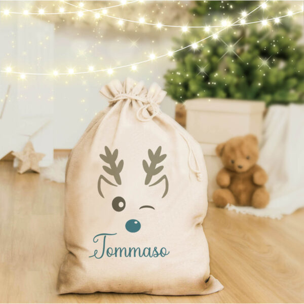sacchetto natalizio personalizzato