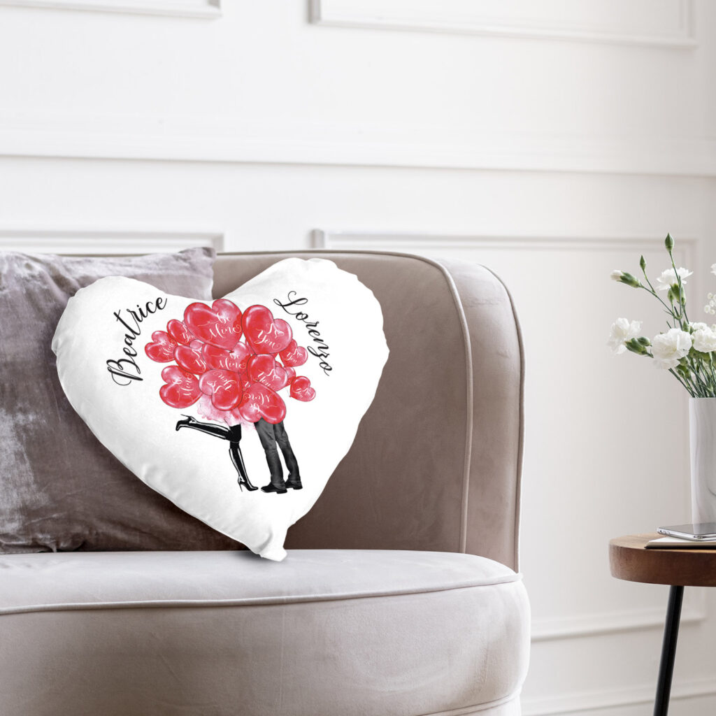 Cuscino Personalizzato Con Frase D'amore Bemaystar – Federa 45x45 Con Scritta I Love You E Cuori, Regalo Di San Valentino O Anniversario Per Coppie