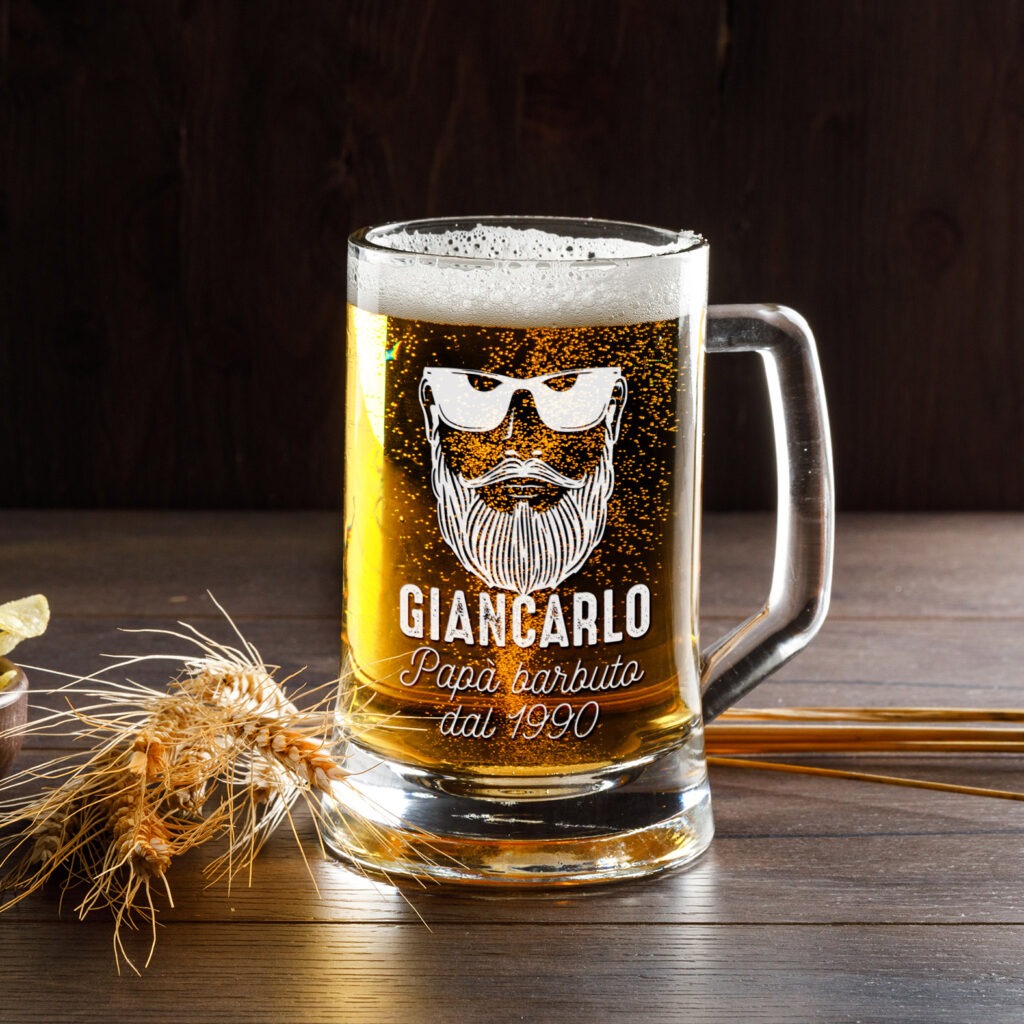 Bicchiere da birra per papà personalizzato