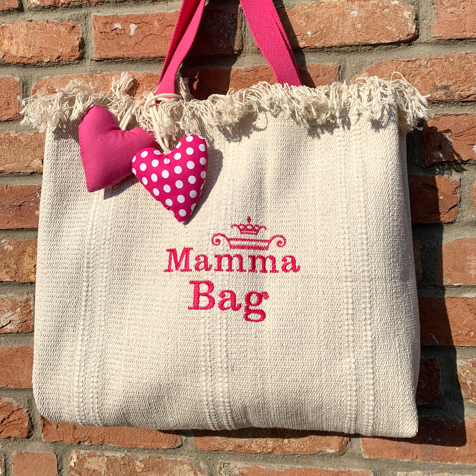 B Paper - Borsa in cotone canvas - Mamma Bag
