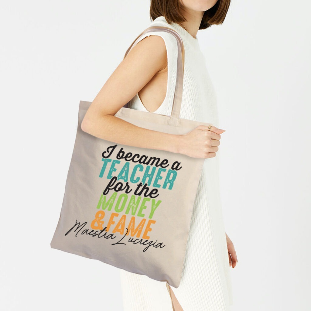 shopper personalizzata maestra