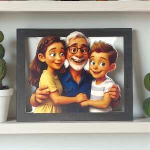 Foto Cartoon Quadro con caricatura