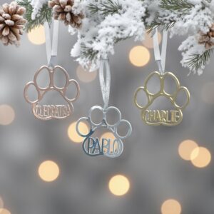 pallina di natale a zampa