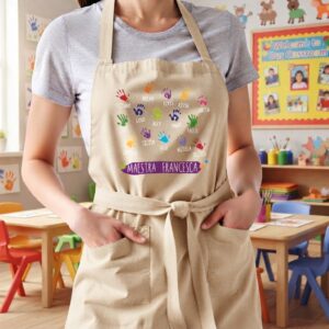 Grembiule Personalizzato Cotone- "Maestra"
