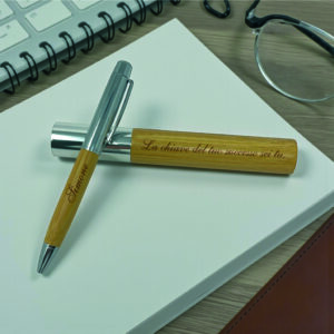 100 Penne A Sfera In Legno Di Bambù Con Inchiostro Nero, Ricaricabili E Retrattili. Ideali Per Regali Personalizzati, Ufficio E Scuola