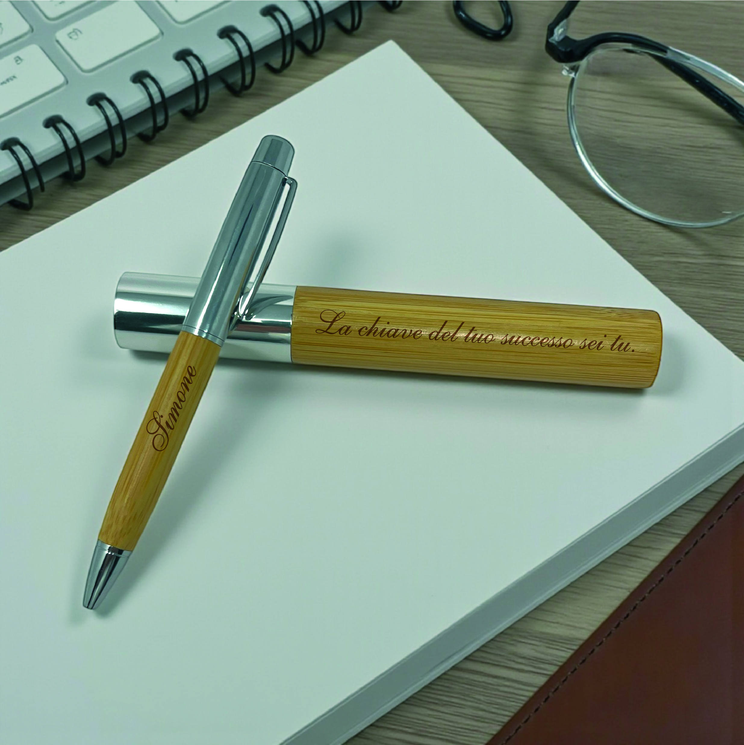 Penna a sfera con porta penna personalizzati