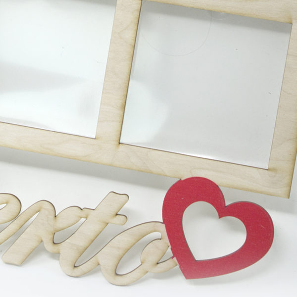 BPaper | Portafoto nomi personalizzati con cornice in Legno