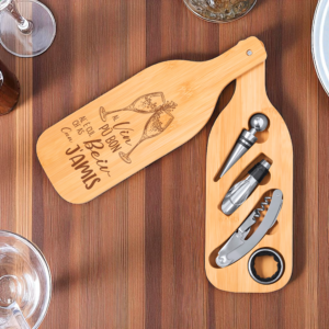 Set da vino personalizzato con frase in dialetto