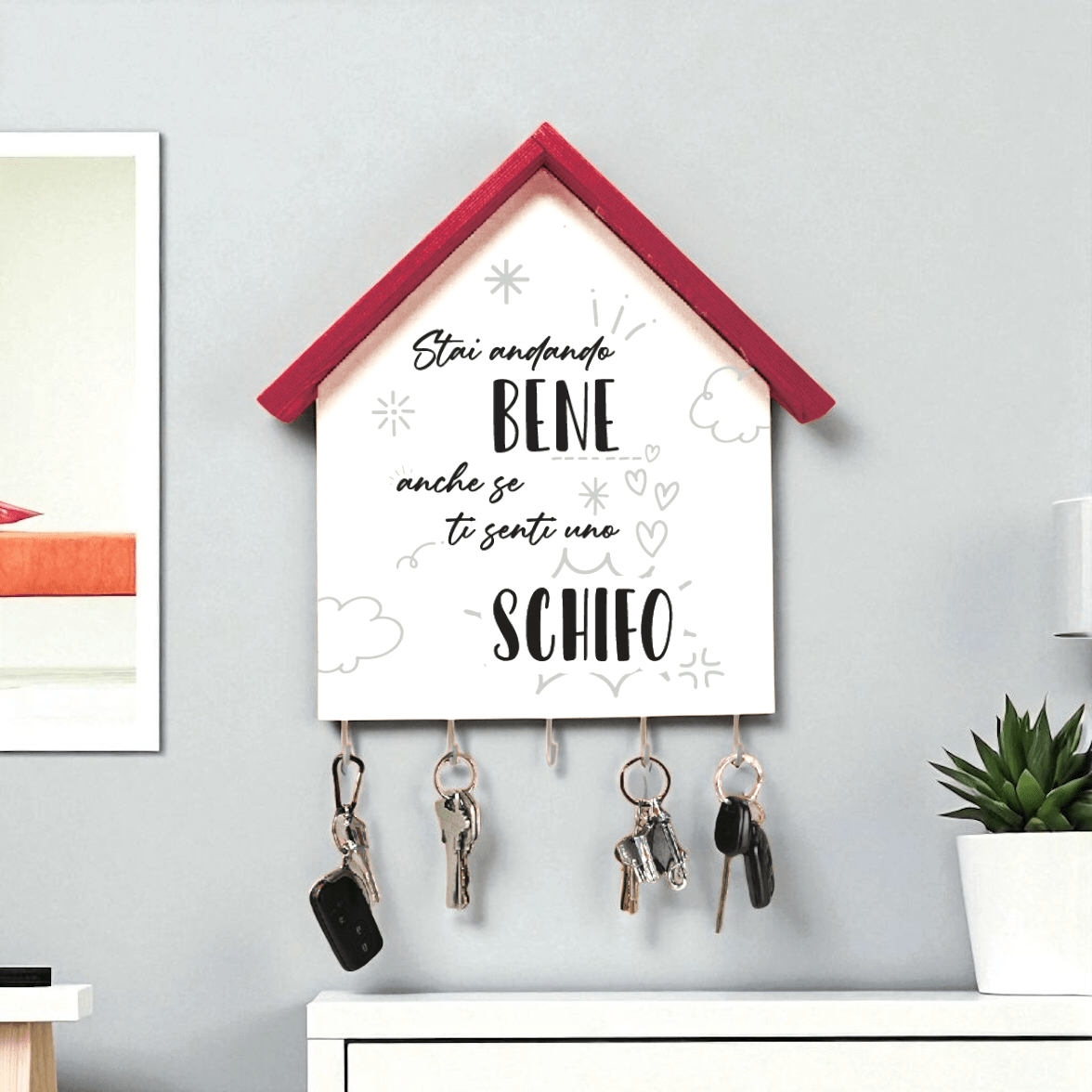 Portachiavi a casetta