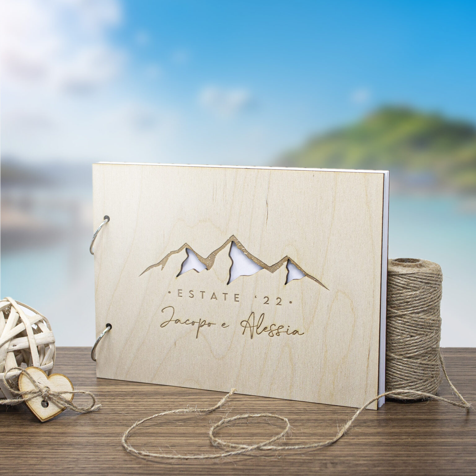 Orsetto in legno con nome inciso