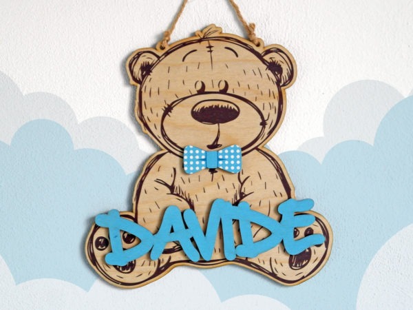 Fuori Porta Bear Personalizzabile – Idea Regalo Bambino