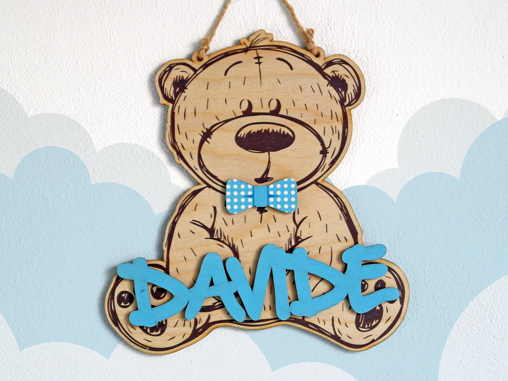 B Paper - Fuori Porta Bear Personalizzabile - Idea Regalo Bambino