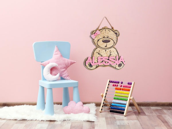 Fuori Porta Bear Personalizzabile – Idea Regalo Bambina