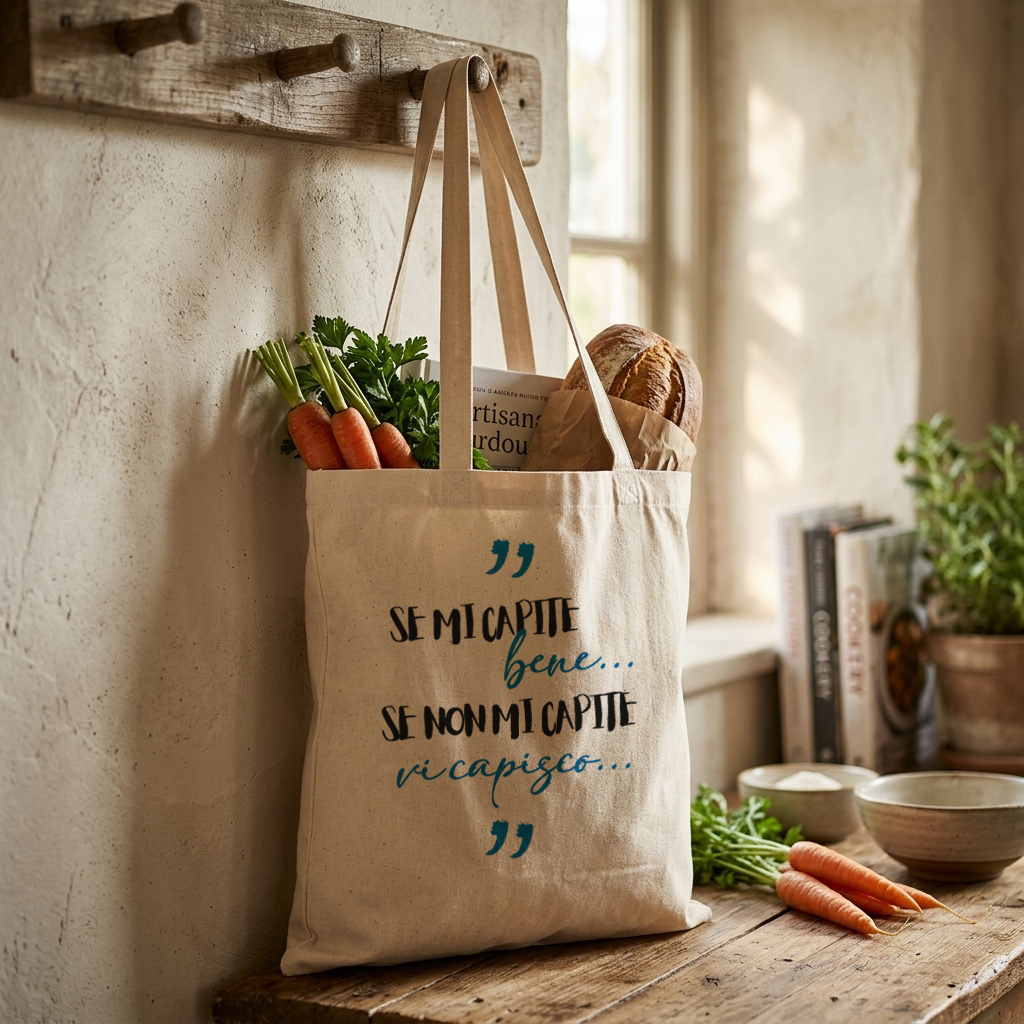 Shopper Cotone Personalizzata Frasi